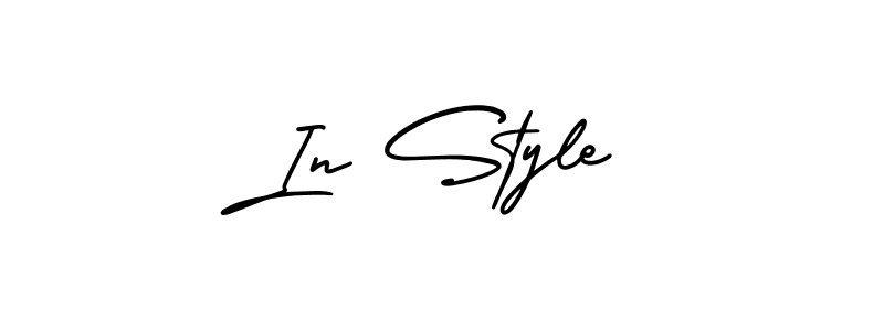 How to make In Style name signature. Use AmerikaSignatureDemo-Regular style for creating short signs online. This is the latest handwritten sign. In Style signature style 3 images and pictures png