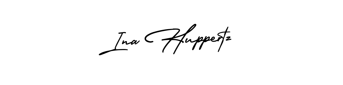 Create a beautiful signature design for name Ina Huppertz. With this signature (AmerikaSignatureDemo-Regular) fonts, you can make a handwritten signature for free. Ina Huppertz signature style 3 images and pictures png