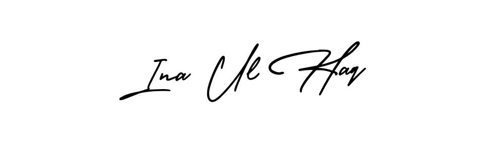 Best and Professional Signature Style for Ina Ul Haq. AmerikaSignatureDemo-Regular Best Signature Style Collection. Ina Ul Haq signature style 3 images and pictures png