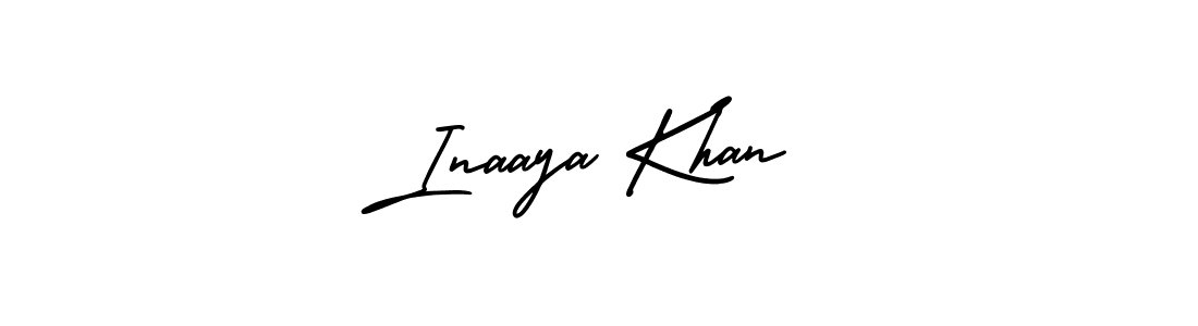 Inaaya Khan stylish signature style. Best Handwritten Sign (AmerikaSignatureDemo-Regular) for my name. Handwritten Signature Collection Ideas for my name Inaaya Khan. Inaaya Khan signature style 3 images and pictures png