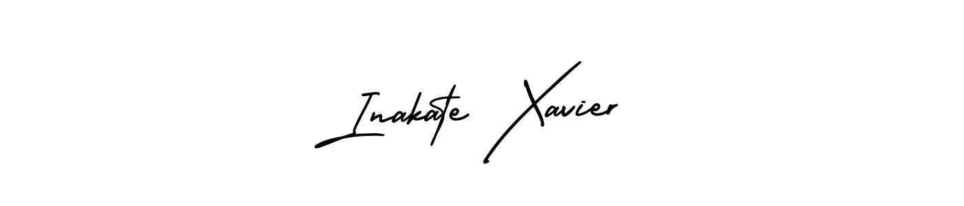 Create a beautiful signature design for name Inakate Xavier. With this signature (AmerikaSignatureDemo-Regular) fonts, you can make a handwritten signature for free. Inakate Xavier signature style 3 images and pictures png