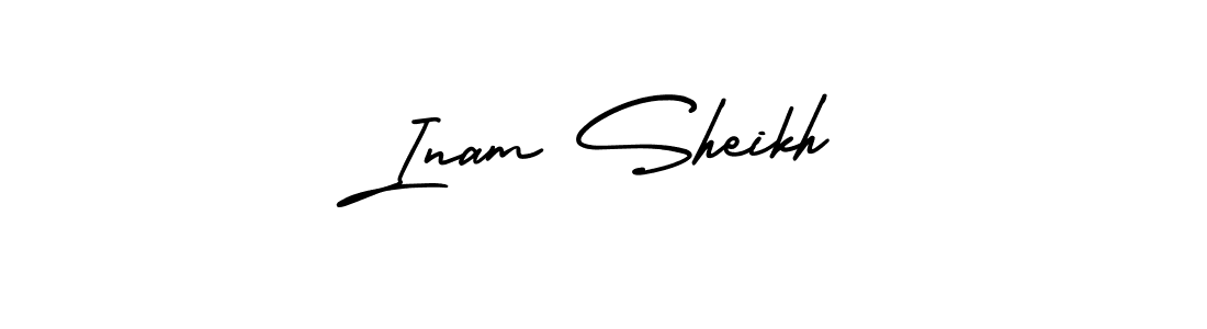 AmerikaSignatureDemo-Regular is a professional signature style that is perfect for those who want to add a touch of class to their signature. It is also a great choice for those who want to make their signature more unique. Get Inam Sheikh name to fancy signature for free. Inam Sheikh signature style 3 images and pictures png