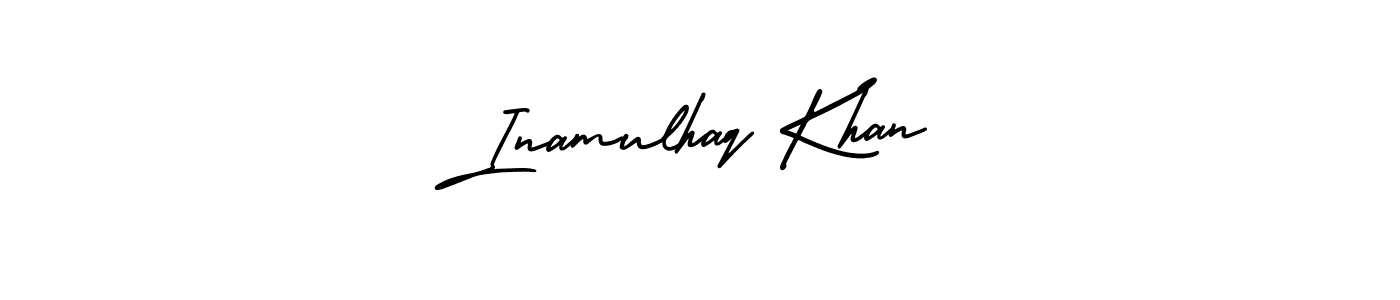 Make a beautiful signature design for name Inamulhaq Khan. With this signature (AmerikaSignatureDemo-Regular) style, you can create a handwritten signature for free. Inamulhaq Khan signature style 3 images and pictures png