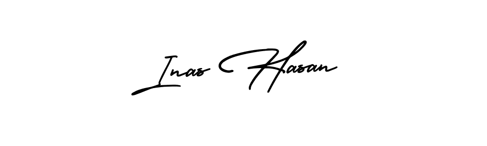 Make a beautiful signature design for name Inas Hasan. Use this online signature maker to create a handwritten signature for free. Inas Hasan signature style 3 images and pictures png