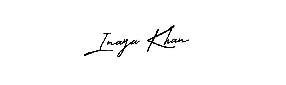 How to make Inaya Khan signature? AmerikaSignatureDemo-Regular is a professional autograph style. Create handwritten signature for Inaya Khan name. Inaya Khan signature style 3 images and pictures png