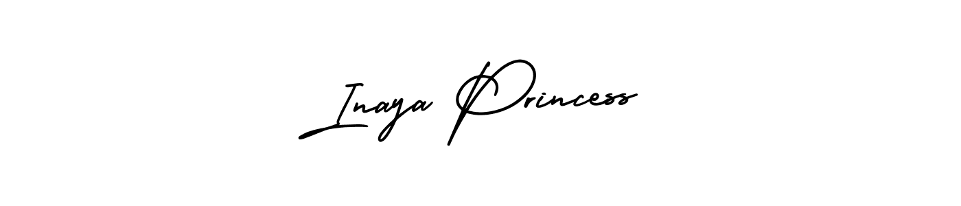 Create a beautiful signature design for name Inaya Princess. With this signature (AmerikaSignatureDemo-Regular) fonts, you can make a handwritten signature for free. Inaya Princess signature style 3 images and pictures png