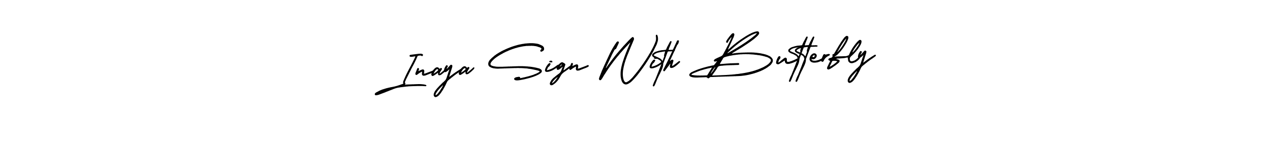 Check out images of Autograph of Inaya Sign With Butterfly name. Actor Inaya Sign With Butterfly Signature Style. AmerikaSignatureDemo-Regular is a professional sign style online. Inaya Sign With Butterfly signature style 3 images and pictures png