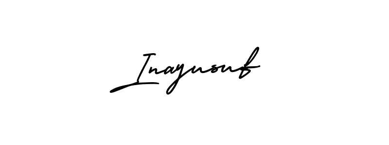Design your own signature with our free online signature maker. With this signature software, you can create a handwritten (AmerikaSignatureDemo-Regular) signature for name Inayusuf. Inayusuf signature style 3 images and pictures png