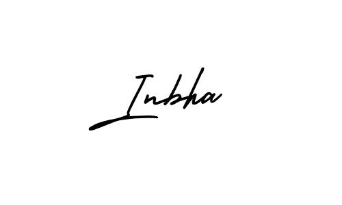 How to make Inbha name signature. Use AmerikaSignatureDemo-Regular style for creating short signs online. This is the latest handwritten sign. Inbha signature style 3 images and pictures png