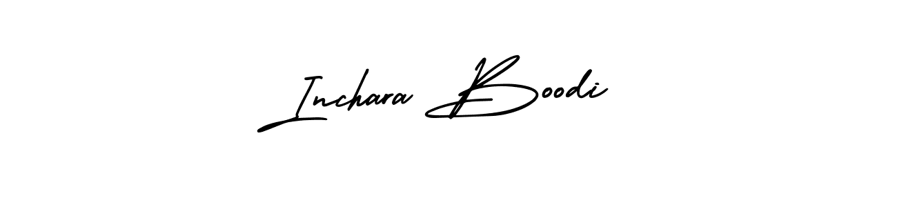 It looks lik you need a new signature style for name Inchara Boodi. Design unique handwritten (AmerikaSignatureDemo-Regular) signature with our free signature maker in just a few clicks. Inchara Boodi signature style 3 images and pictures png