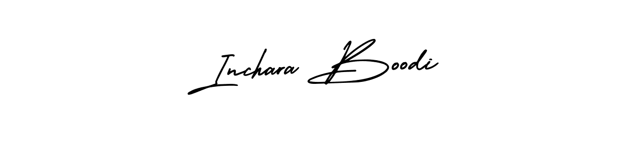 It looks lik you need a new signature style for name Inchara Boodi. Design unique handwritten (AmerikaSignatureDemo-Regular) signature with our free signature maker in just a few clicks. Inchara Boodi signature style 3 images and pictures png