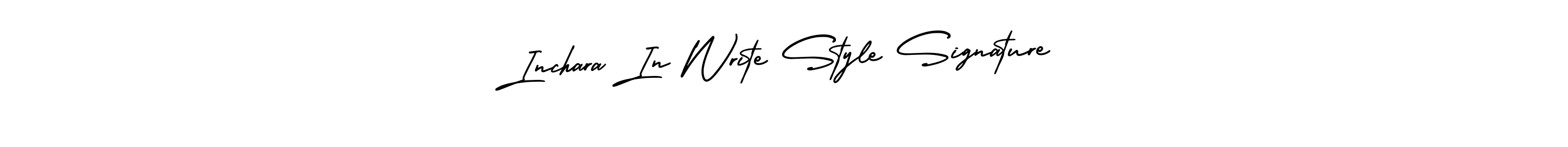 Similarly AmerikaSignatureDemo-Regular is the best handwritten signature design. Signature creator online .You can use it as an online autograph creator for name Inchara In Write Style Signature. Inchara In Write Style Signature signature style 3 images and pictures png