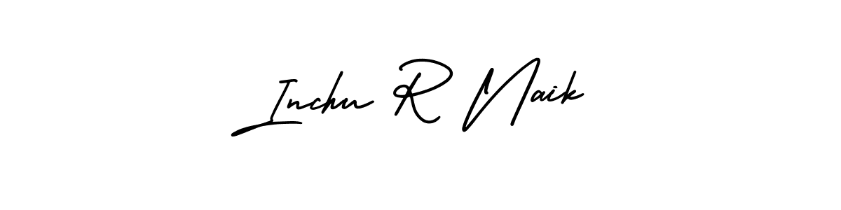 Also You can easily find your signature by using the search form. We will create Inchu R Naik name handwritten signature images for you free of cost using AmerikaSignatureDemo-Regular sign style. Inchu R Naik signature style 3 images and pictures png