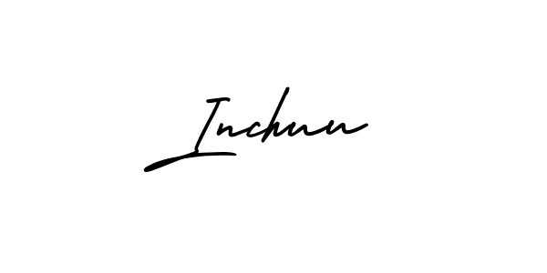 The best way (AmerikaSignatureDemo-Regular) to make a short signature is to pick only two or three words in your name. The name Inchuu include a total of six letters. For converting this name. Inchuu signature style 3 images and pictures png