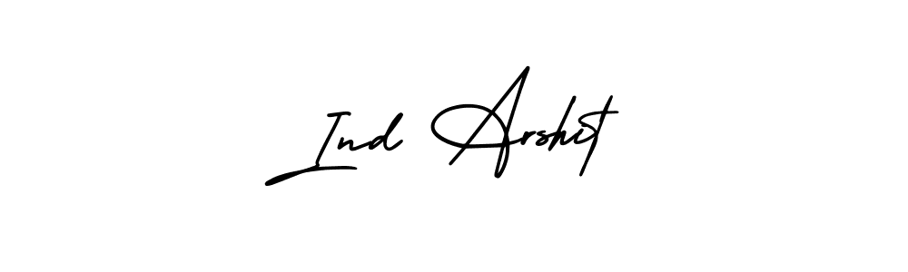 Create a beautiful signature design for name Ind Arshit. With this signature (AmerikaSignatureDemo-Regular) fonts, you can make a handwritten signature for free. Ind Arshit signature style 3 images and pictures png