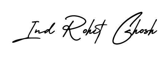 You can use this online signature creator to create a handwritten signature for the name Ind Rohit Ghosh. This is the best online autograph maker. Ind Rohit Ghosh signature style 3 images and pictures png