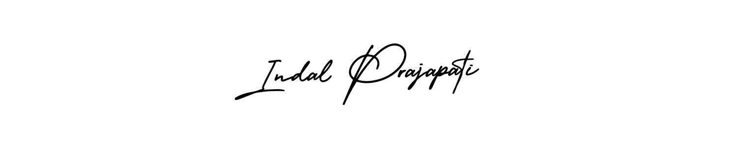 It looks lik you need a new signature style for name Indal Prajapati. Design unique handwritten (AmerikaSignatureDemo-Regular) signature with our free signature maker in just a few clicks. Indal Prajapati signature style 3 images and pictures png