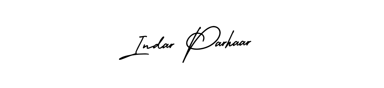 Use a signature maker to create a handwritten signature online. With this signature software, you can design (AmerikaSignatureDemo-Regular) your own signature for name Indar Parhaar. Indar Parhaar signature style 3 images and pictures png