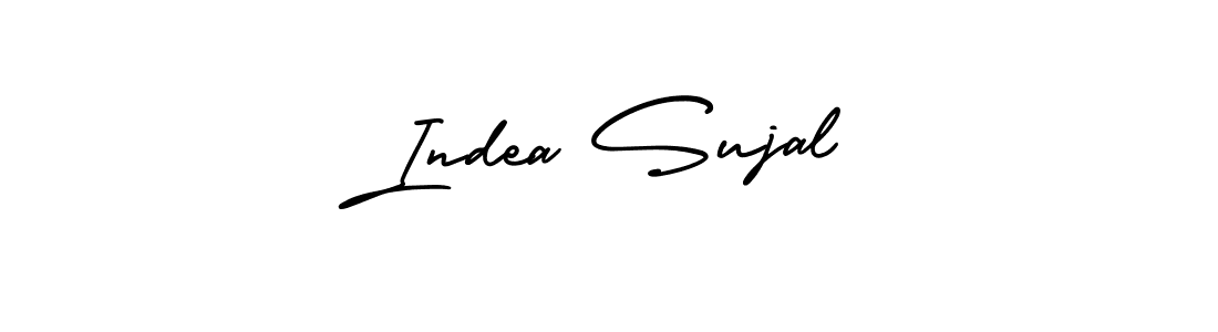 How to Draw Indea Sujal signature style? AmerikaSignatureDemo-Regular is a latest design signature styles for name Indea Sujal. Indea Sujal signature style 3 images and pictures png