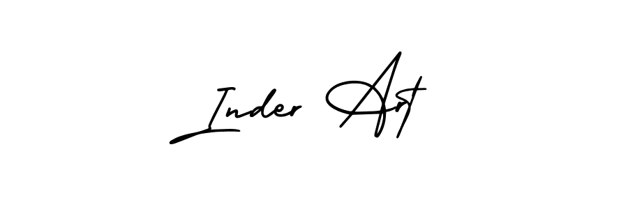 Design your own signature with our free online signature maker. With this signature software, you can create a handwritten (AmerikaSignatureDemo-Regular) signature for name Inder Art. Inder Art signature style 3 images and pictures png