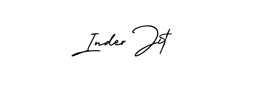 Also we have Inder Jit name is the best signature style. Create professional handwritten signature collection using AmerikaSignatureDemo-Regular autograph style. Inder Jit signature style 3 images and pictures png