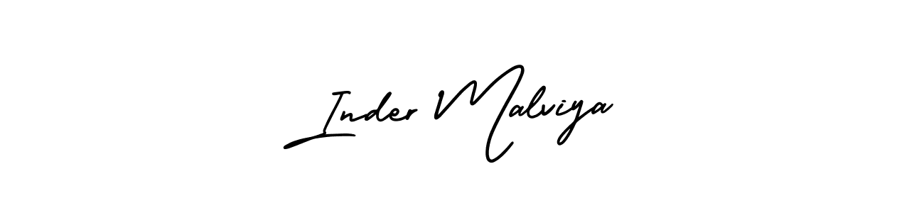 How to make Inder Malviya signature? AmerikaSignatureDemo-Regular is a professional autograph style. Create handwritten signature for Inder Malviya name. Inder Malviya signature style 3 images and pictures png