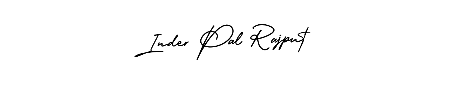 This is the best signature style for the Inder Pal Rajput name. Also you like these signature font (AmerikaSignatureDemo-Regular). Mix name signature. Inder Pal Rajput signature style 3 images and pictures png