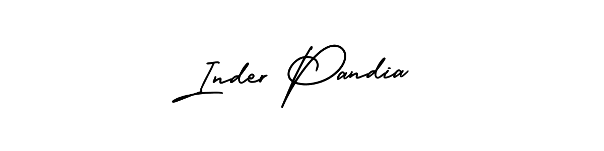 It looks lik you need a new signature style for name Inder Pandia. Design unique handwritten (AmerikaSignatureDemo-Regular) signature with our free signature maker in just a few clicks. Inder Pandia signature style 3 images and pictures png