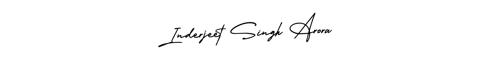 Make a beautiful signature design for name Inderjeet Singh Arora. With this signature (AmerikaSignatureDemo-Regular) style, you can create a handwritten signature for free. Inderjeet Singh Arora signature style 3 images and pictures png