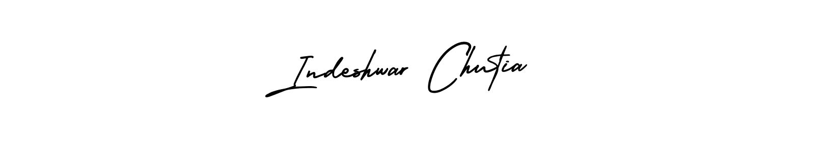 How to make Indeshwar Chutia name signature. Use AmerikaSignatureDemo-Regular style for creating short signs online. This is the latest handwritten sign. Indeshwar Chutia signature style 3 images and pictures png