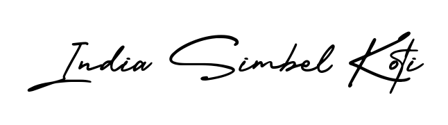 Practice writing India Simbel Koti with the flow of AmerikaSignatureDemo-Regular lettering. A fantastic source of inspiration for developing your personal signature style. India Simbel Koti signature style 3 images and pictures png