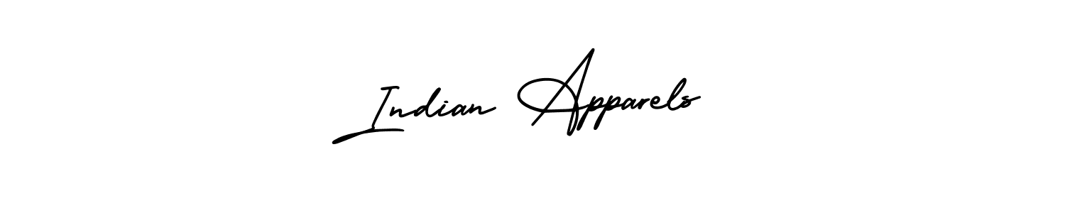 Create a beautiful signature design for name Indian Apparels. With this signature (AmerikaSignatureDemo-Regular) fonts, you can make a handwritten signature for free. Indian Apparels signature style 3 images and pictures png