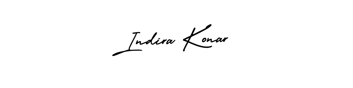 Make a beautiful signature design for name Indira Konar. With this signature (AmerikaSignatureDemo-Regular) style, you can create a handwritten signature for free. Indira Konar signature style 3 images and pictures png