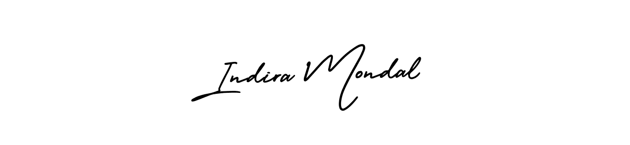 It looks lik you need a new signature style for name Indira Mondal. Design unique handwritten (AmerikaSignatureDemo-Regular) signature with our free signature maker in just a few clicks. Indira Mondal signature style 3 images and pictures png