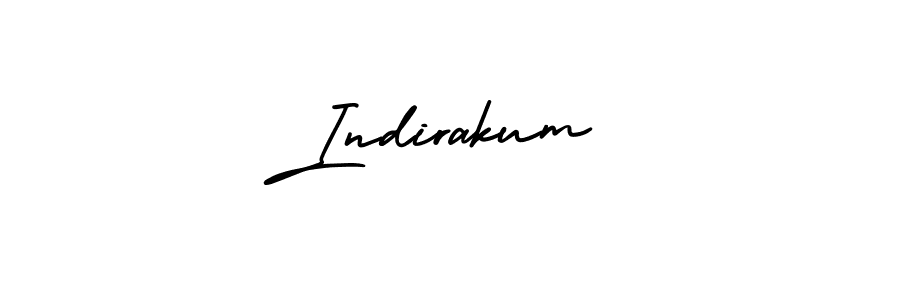 Also we have Indirakum name is the best signature style. Create professional handwritten signature collection using AmerikaSignatureDemo-Regular autograph style. Indirakum signature style 3 images and pictures png