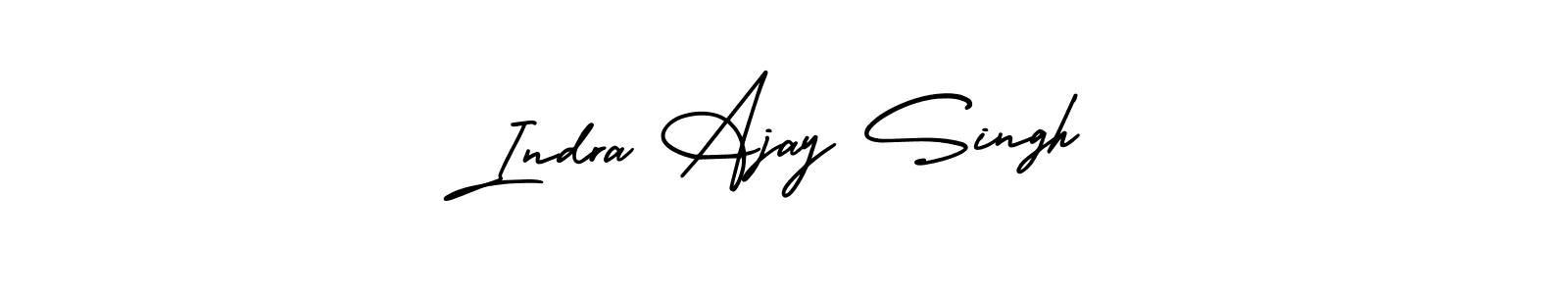 Make a beautiful signature design for name Indra Ajay Singh. With this signature (AmerikaSignatureDemo-Regular) style, you can create a handwritten signature for free. Indra Ajay Singh signature style 3 images and pictures png