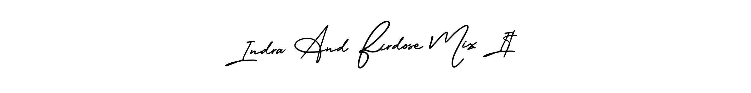 Indra And Firdose Mix It stylish signature style. Best Handwritten Sign (AmerikaSignatureDemo-Regular) for my name. Handwritten Signature Collection Ideas for my name Indra And Firdose Mix It. Indra And Firdose Mix It signature style 3 images and pictures png