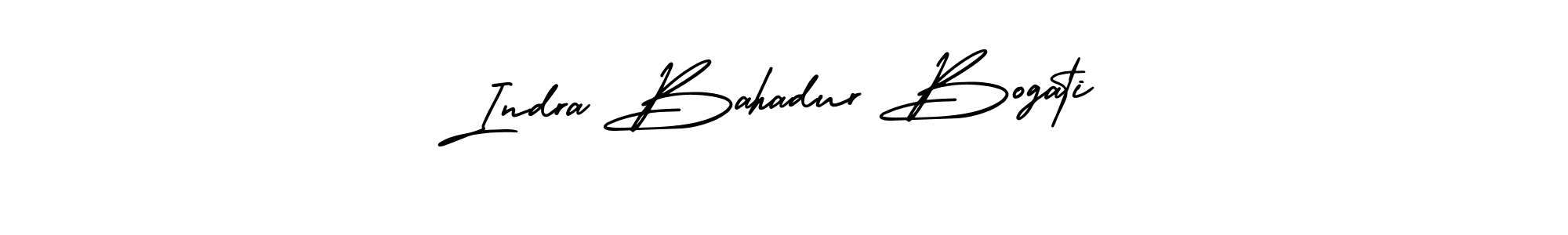 Use a signature maker to create a handwritten signature online. With this signature software, you can design (AmerikaSignatureDemo-Regular) your own signature for name Indra Bahadur Bogati. Indra Bahadur Bogati signature style 3 images and pictures png