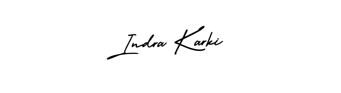 Also You can easily find your signature by using the search form. We will create Indra Karki name handwritten signature images for you free of cost using AmerikaSignatureDemo-Regular sign style. Indra Karki signature style 3 images and pictures png
