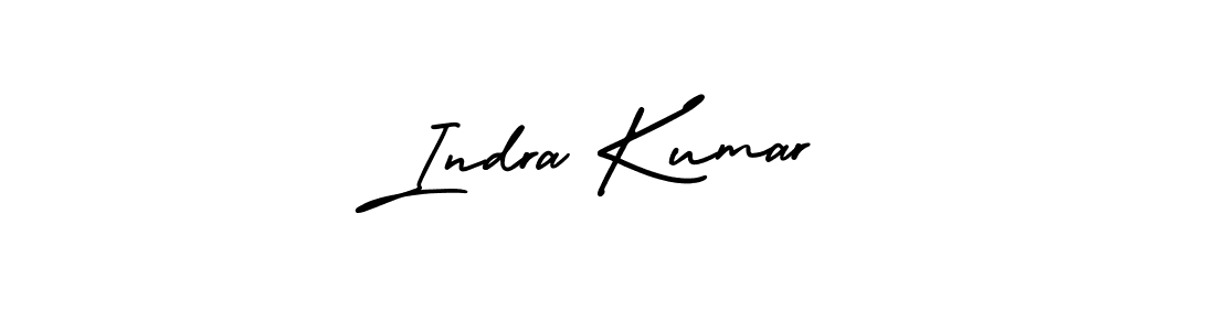 How to make Indra Kumar name signature. Use AmerikaSignatureDemo-Regular style for creating short signs online. This is the latest handwritten sign. Indra Kumar signature style 3 images and pictures png