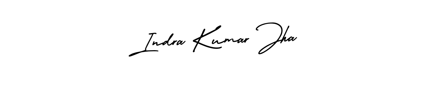 Make a beautiful signature design for name Indra Kumar Jha. With this signature (AmerikaSignatureDemo-Regular) style, you can create a handwritten signature for free. Indra Kumar Jha signature style 3 images and pictures png