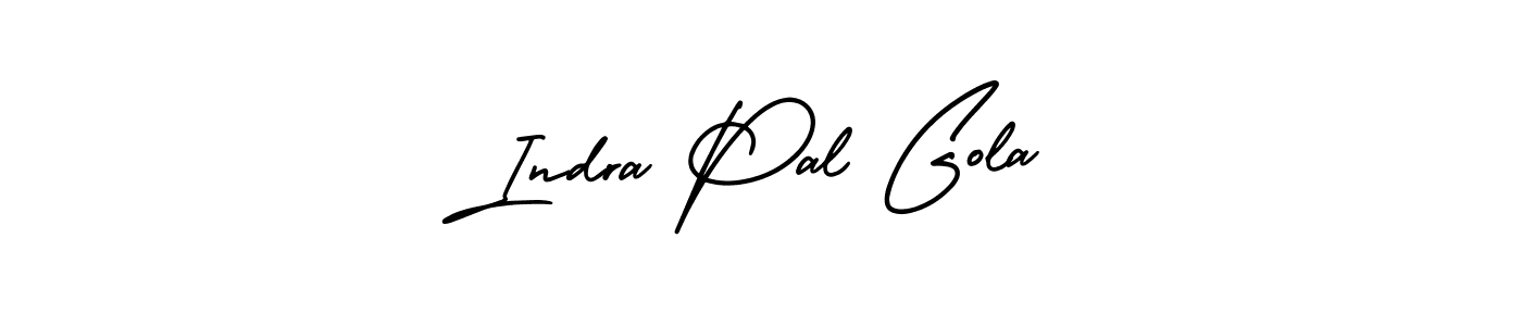 Create a beautiful signature design for name Indra Pal Gola. With this signature (AmerikaSignatureDemo-Regular) fonts, you can make a handwritten signature for free. Indra Pal Gola signature style 3 images and pictures png