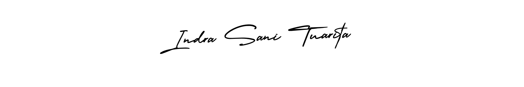 You can use this online signature creator to create a handwritten signature for the name Indra Sani Tuarita. This is the best online autograph maker. Indra Sani Tuarita signature style 3 images and pictures png