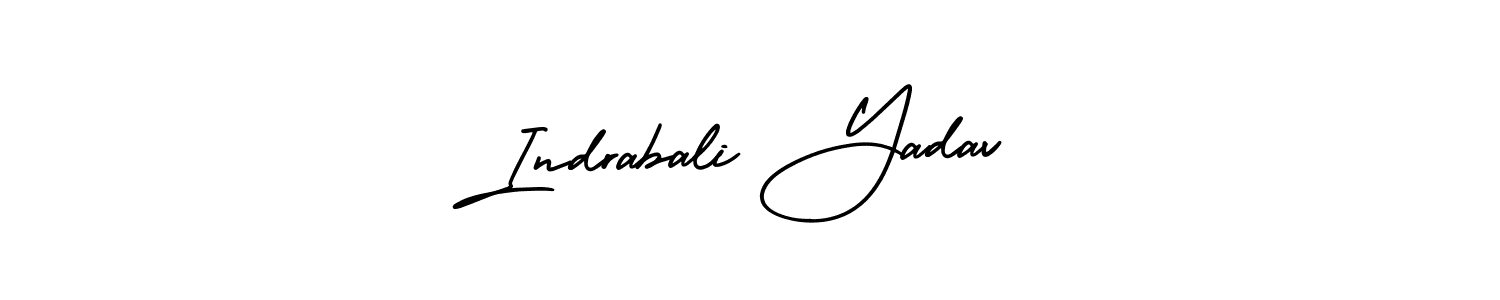 if you are searching for the best signature style for your name Indrabali Yadav. so please give up your signature search. here we have designed multiple signature styles  using AmerikaSignatureDemo-Regular. Indrabali Yadav signature style 3 images and pictures png