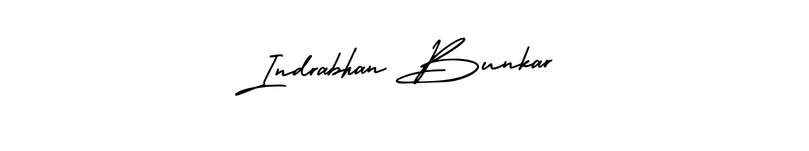 Indrabhan Bunkar stylish signature style. Best Handwritten Sign (AmerikaSignatureDemo-Regular) for my name. Handwritten Signature Collection Ideas for my name Indrabhan Bunkar. Indrabhan Bunkar signature style 3 images and pictures png