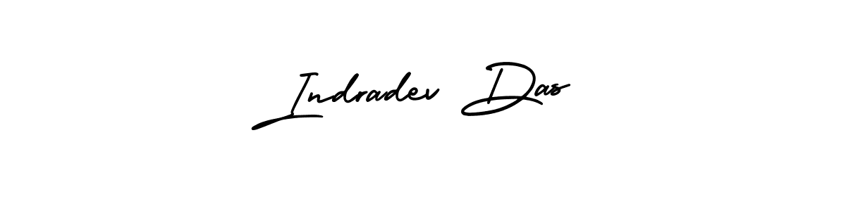 This is the best signature style for the Indradev Das name. Also you like these signature font (AmerikaSignatureDemo-Regular). Mix name signature. Indradev Das signature style 3 images and pictures png