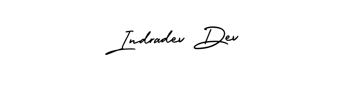 Make a beautiful signature design for name Indradev Dev. With this signature (AmerikaSignatureDemo-Regular) style, you can create a handwritten signature for free. Indradev Dev signature style 3 images and pictures png
