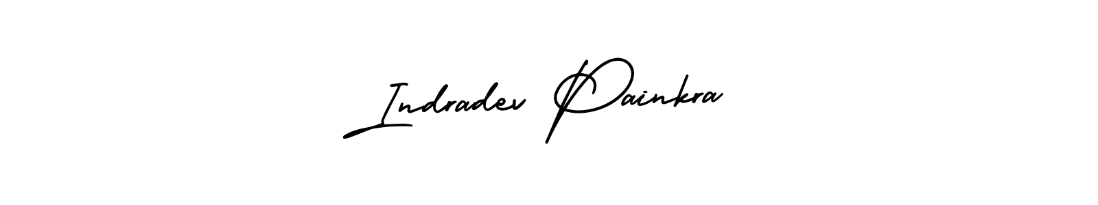 How to make Indradev Painkra signature? AmerikaSignatureDemo-Regular is a professional autograph style. Create handwritten signature for Indradev Painkra name. Indradev Painkra signature style 3 images and pictures png