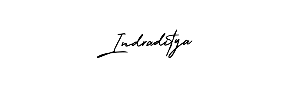 Use a signature maker to create a handwritten signature online. With this signature software, you can design (AmerikaSignatureDemo-Regular) your own signature for name Indraditya. Indraditya signature style 3 images and pictures png