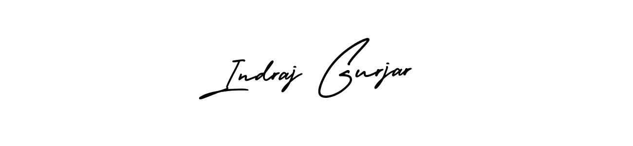 Make a beautiful signature design for name Indraj Gurjar. With this signature (AmerikaSignatureDemo-Regular) style, you can create a handwritten signature for free. Indraj Gurjar signature style 3 images and pictures png